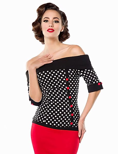 Dot Polka Jersey Top günstig online kaufen