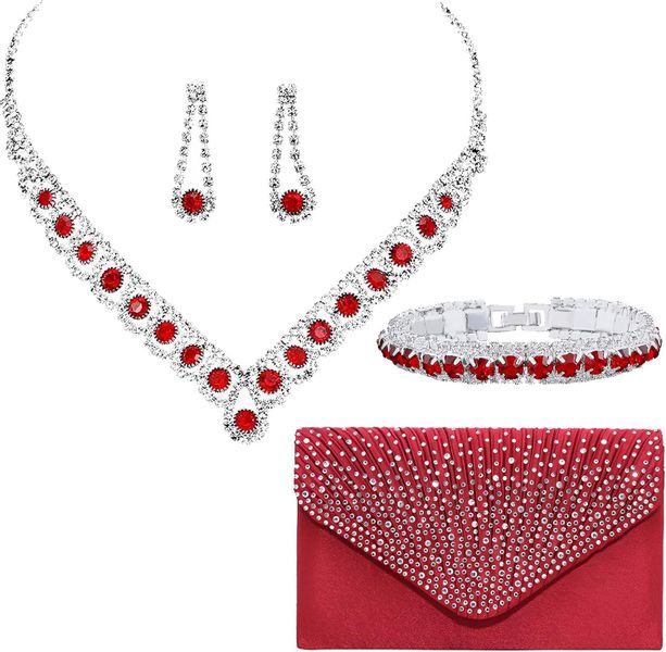 Coonoor Schmuckset Hochzeits- und Abendessen-Schmuck-Set, Halskette, günstig online kaufen