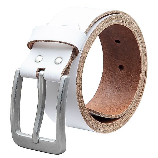 COLOGNEBELT Ledergürtel OM56-SL-Weiss MADE IN GERMANY, günstig online kaufen