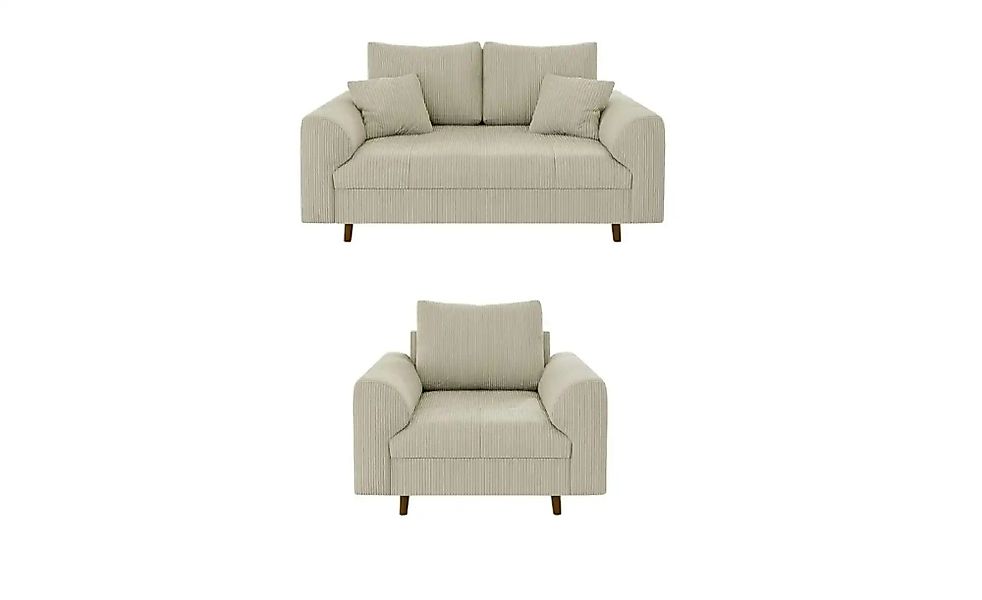 S-STYLE Polstergarnitur 2+1  Maya ¦ beige ¦ Maße (cm): B: 150 H: 81 Polster günstig online kaufen