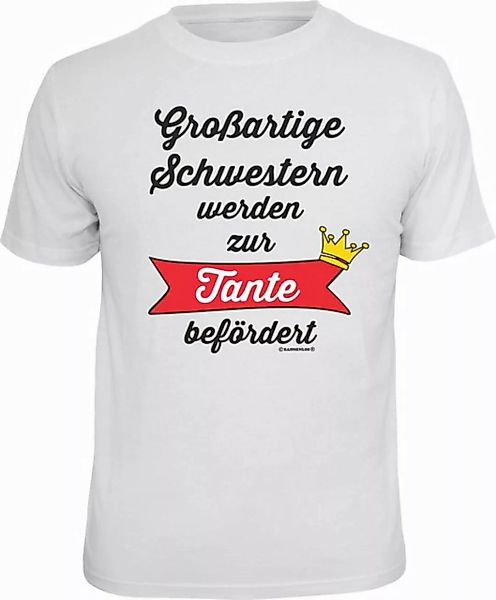 RAHMENLOS® T-Shirt Großartige Schwestern werden zur Tante befördert günstig online kaufen