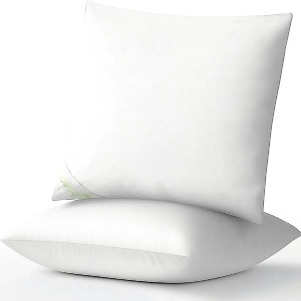 Beautissu BeauNuit FK Kopfkissen 80x80cm Weiß 2tlg günstig online kaufen