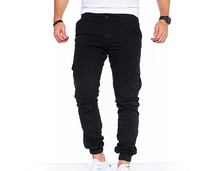 Styleko Chinohose Slim fit Cargohose Herren günstig online kaufen
