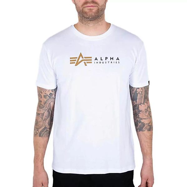 Alpha Industries Label Kurzärmeliges T-shirt 3XL White günstig online kaufen