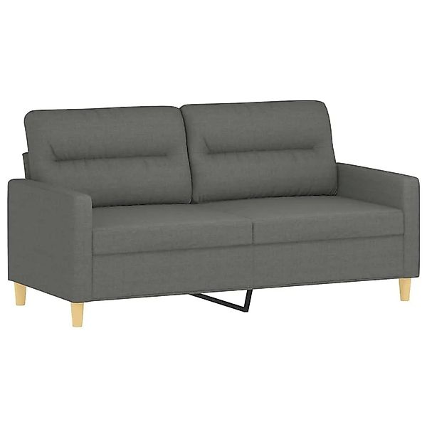 vidaXL 2-Sitzer-Sofa Dunkelgrau 140 cm Stoff 359236 günstig online kaufen