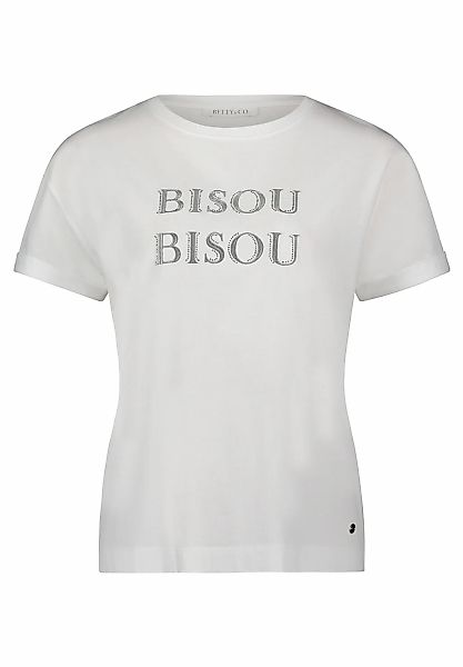 Betty&Co Kurzarmshirt "Damen Casual-Shirt mit Stickerei" 1 Stk. tlg. günstig online kaufen