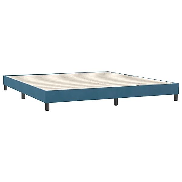 vidaXL Boxspringbett ohne Matratze Dunkelblau 180x210 cm Samt 3315841 günstig online kaufen