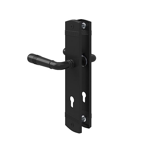 MS Beschläge Türgriff Langschild Türdrücker Schwarz günstig online kaufen