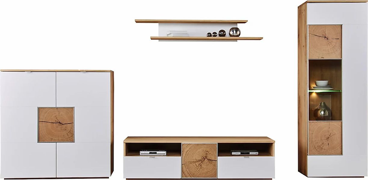 VOGL Möbelfabrik Wohnwand Set, 4 tlg. günstig online kaufen