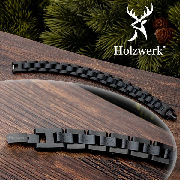 Holzwerk Edelstahlarmband Designer Holz Armband, Armkette günstig online kaufen