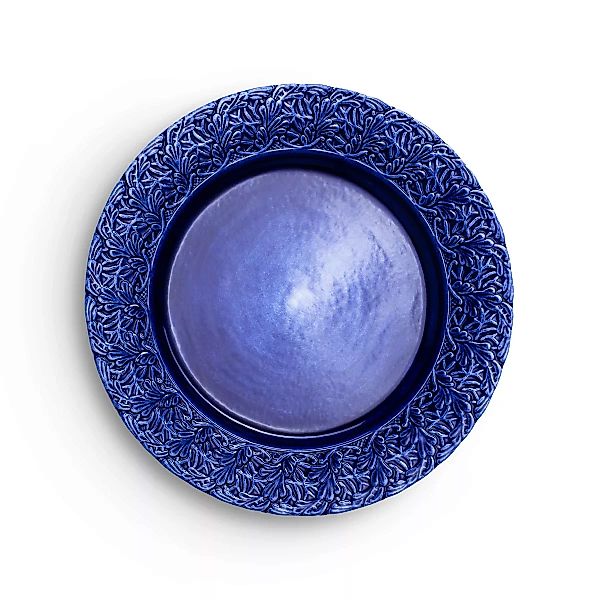 Lace Teller 25cm blau günstig online kaufen