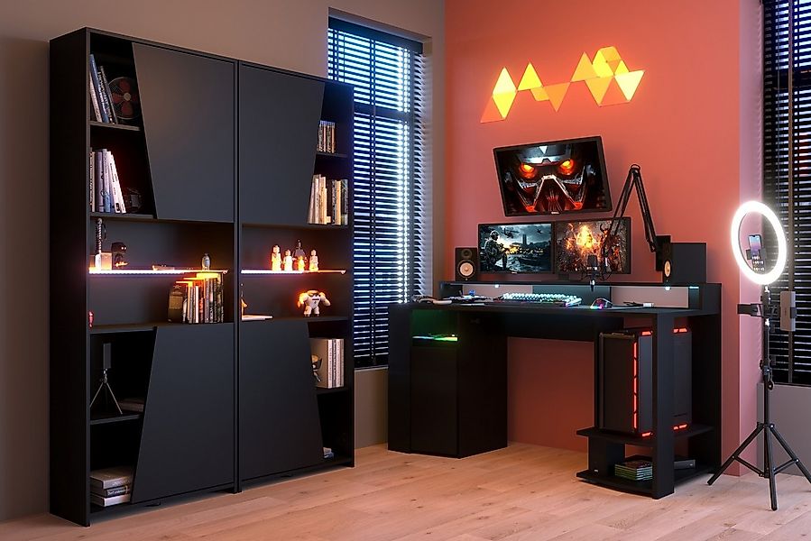 Parisot Jugendzimmer-Set Gaming 1, in 32 - Schwarz günstig online kaufen