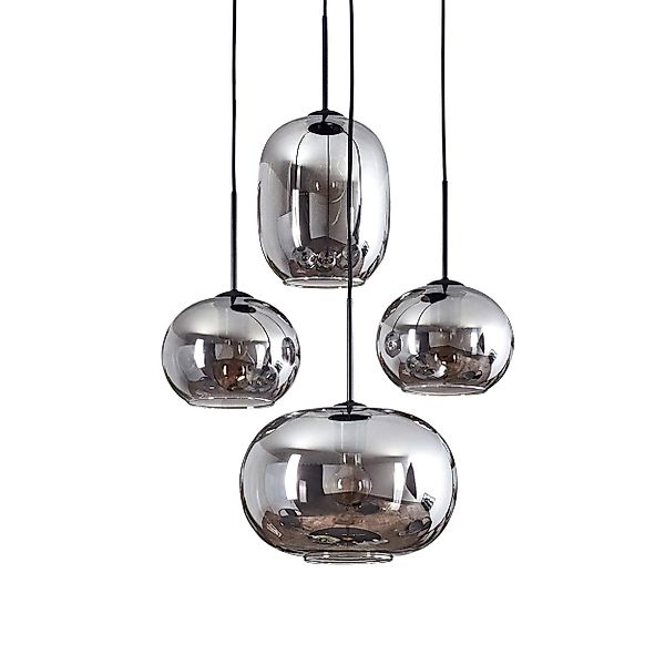 hofstein Hängeleuchte Hängelampe aus Metall/Glas in günstig online kaufen