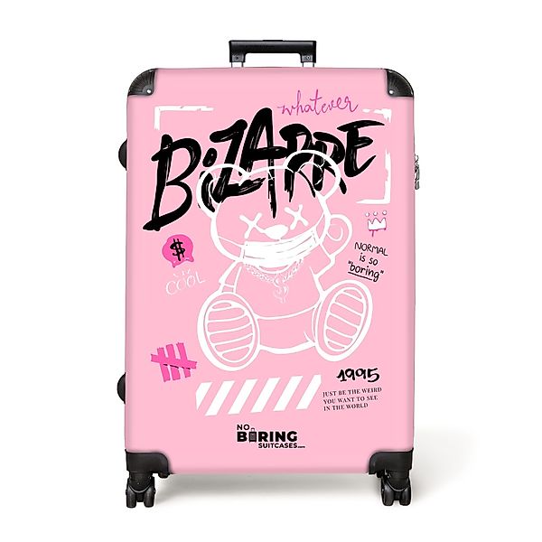 NoBoringSuitcases.com© Hartschalen-Trolley Silhouette eines Teddybären, umg günstig online kaufen