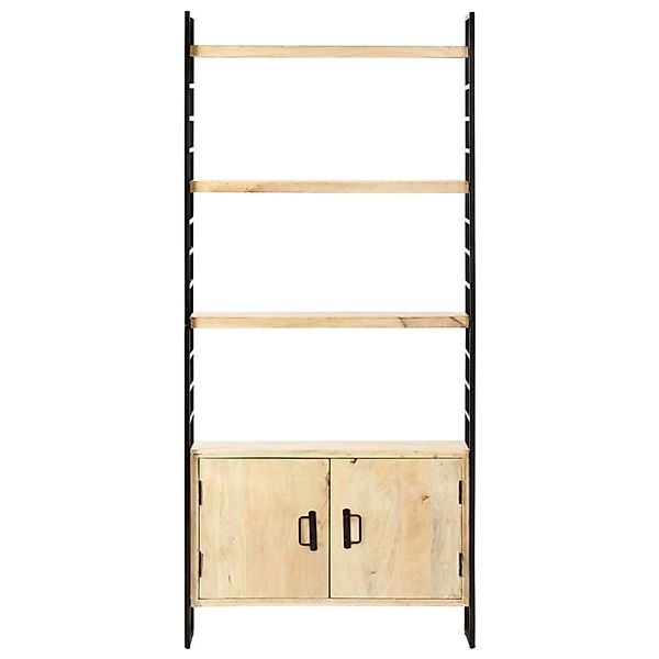 VidaXL Bücherregal 4 Ebenen 80x30x180 cm Mango Massivholz günstig online kaufen