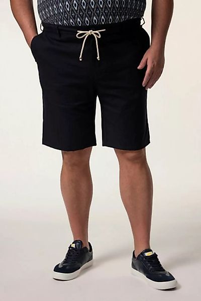 Men Plus Bermudas Men+ Leinenmix-Bermuda Relaxed Fit Elastikbund günstig online kaufen