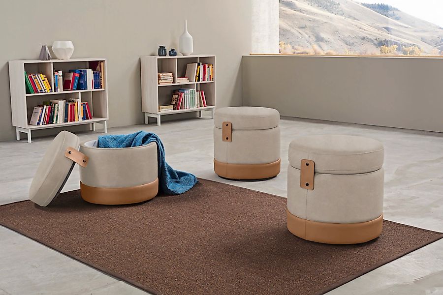 Egoitaliano Hocker "Tonder, Designhocker als Blickfang mit tollen Details" günstig online kaufen