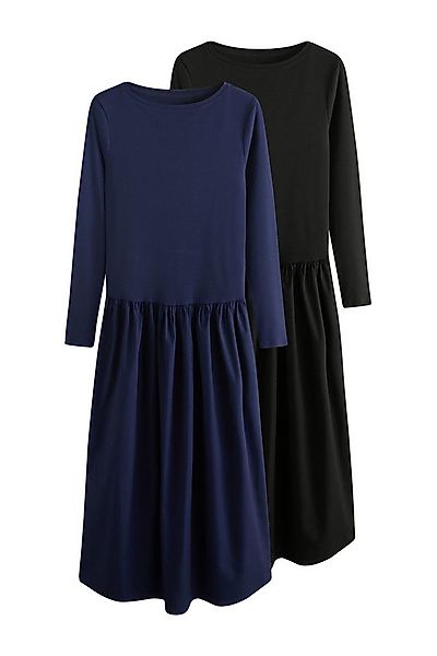 The Set Jerseykleid The Set Langarmkleider mit tiefer Taille, 2er-Pack (2-t günstig online kaufen