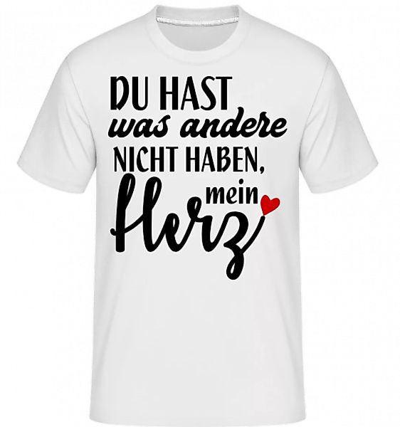 Du Hast Mein Herz · Shirtinator Männer T-Shirt günstig online kaufen