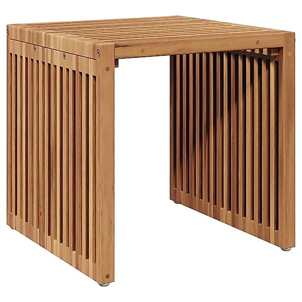 vidaXL Garten Beistelltisch Braun 45 x 42,5 x 45 cm Teak-Massivholz 4200635 günstig online kaufen