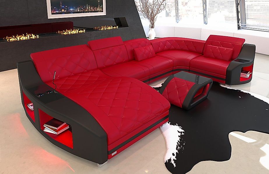 Sofa Dreams Wohnlandschaft Sofa Leder Swing günstig online kaufen