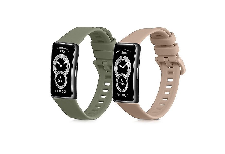 kwmobile Uhrenarmband 2x Uhrenarmband für Huawei Band 10 / 9 / 8 Armband, F günstig online kaufen