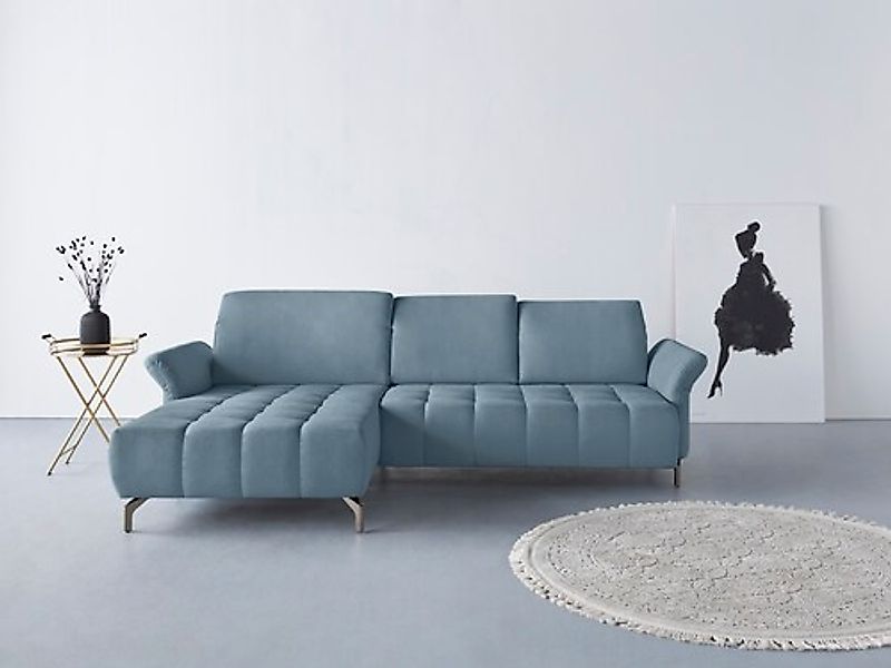 Home affaire Ecksofa »Fresh L-Form« Federkern, wahlweise Kopfteilverstellun günstig online kaufen