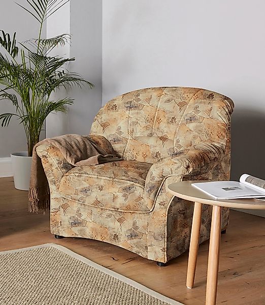 DOMO collection Sessel "Bahia", Microfaser, natur günstig online kaufen