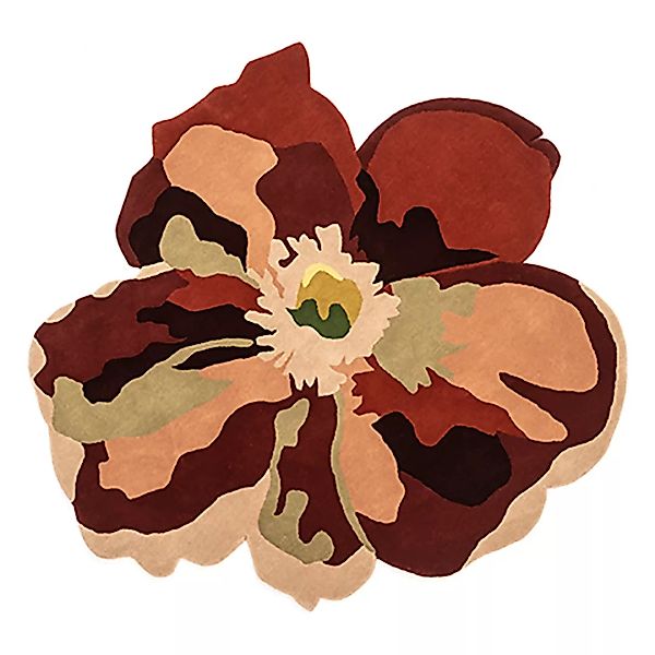 Nanimarquina - Flora Bloom 2 Teppich 150x170cm - mehrfarben/handgetuftet/Di günstig online kaufen