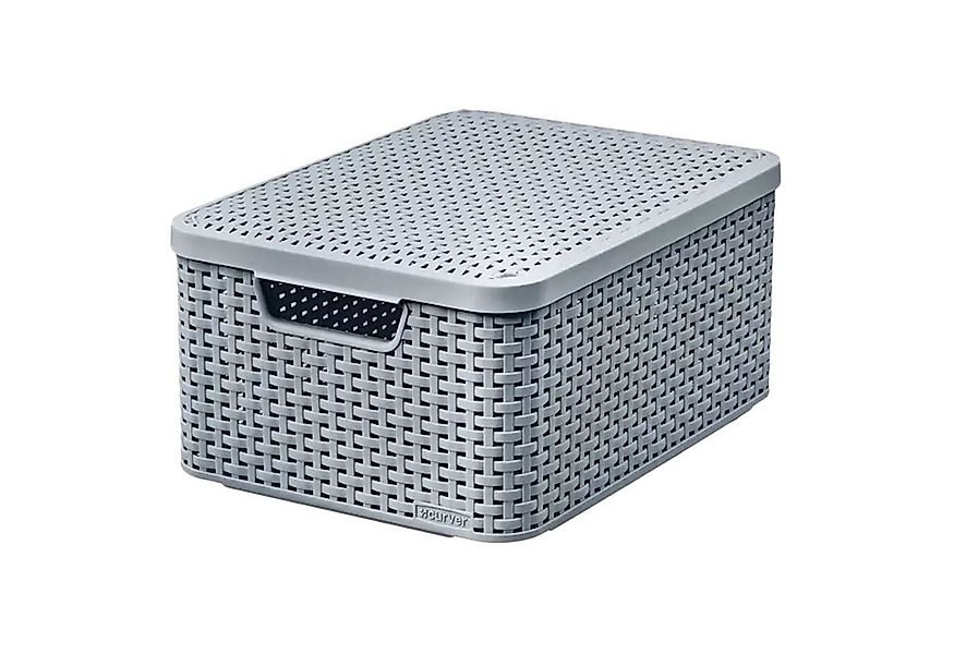 Curver Aufbewahrungskorb (1 St), Aufbewahrungsbox mit Deckel 38,6 x 28,7 x günstig online kaufen