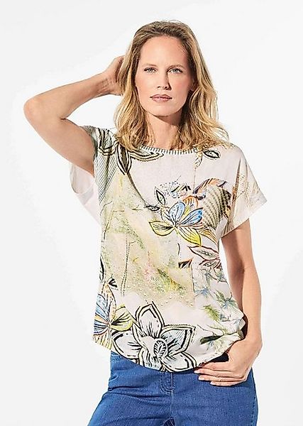 GOLDNER Print-Shirt Blusenshirt mit floralem Dessin günstig online kaufen