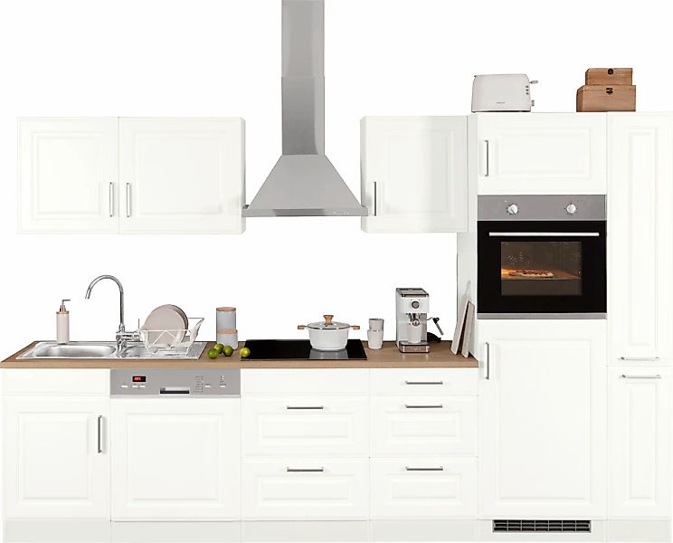 HELD MÖBEL Küchenzeile "Stockholm", Breite 310 cm, mit hochwertigen MDF Fro günstig online kaufen