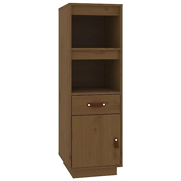 vidaXL Highboard Honigbraun 34x40x108,5 cm Massivholz Kiefer 820155 günstig online kaufen