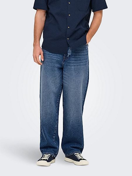 ONLY & SONS Relax-fit-Jeans ONSFADE LOOSE BOX TAI DNM MU OTL Baumwolle, rel günstig online kaufen