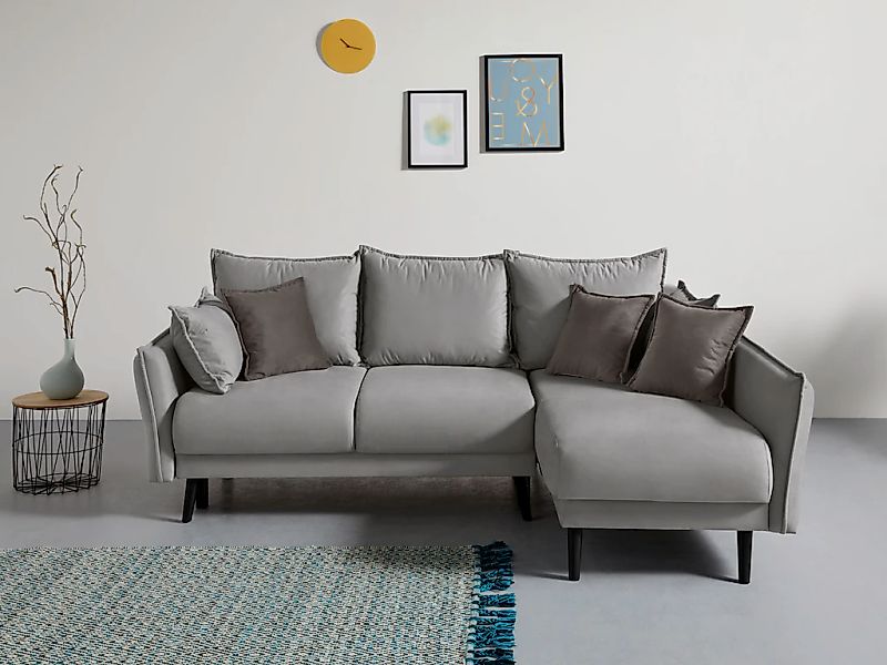 Home affaire Ecksofa "Asra L-Form" incl. Bettfunktion und Bettkasten, Seite günstig online kaufen