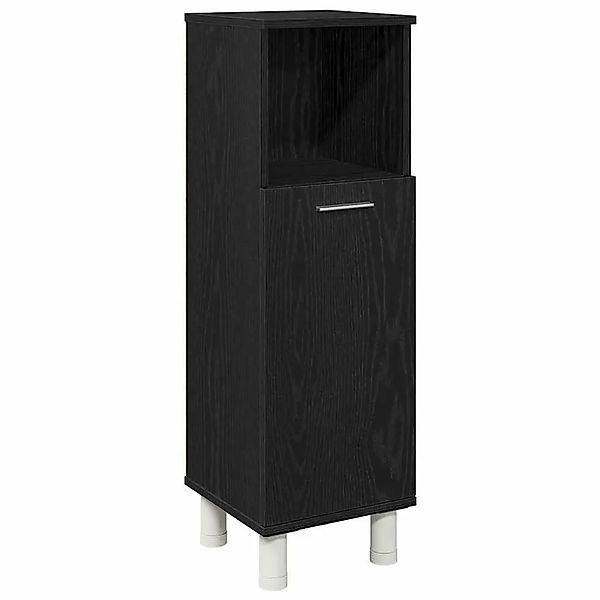 vidaXL Badezimmerschrank mit Tür Schwarz Eichen-Optik 30 x 30 x 95 cm 86251 günstig online kaufen