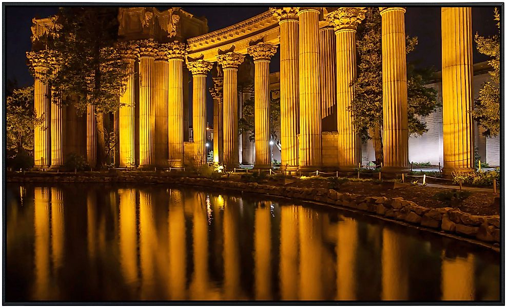 Papermoon Infrarotheizung »Antike Säulen bei Nacht«, sehr angenehme Strahlu günstig online kaufen