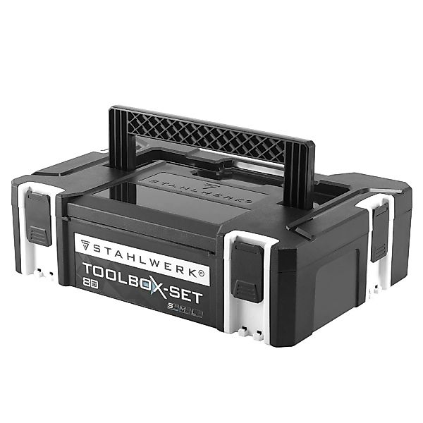 STAHLWERK Toolbox Größe S 443 x 310 x 128 mm stapelbare Systembox mit Trage günstig online kaufen