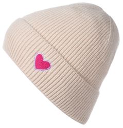 styleBREAKER Strickmütze Strick Beanie mit Herz günstig online kaufen