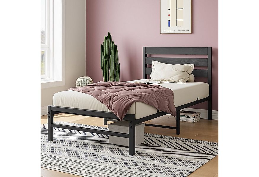 STILVORA Jugendbett Metallbett 90x200 Bettgestell mit Lattenrost,Stauraum u günstig online kaufen