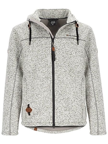 Dry Fashion Fleecejacke Herren Wollfleece-Jacke Helgoland mit Kapuze - Wind günstig online kaufen