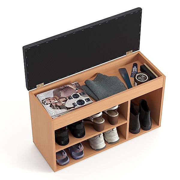 KOMTO Schuhbank Schuhregal Bank mit Stauraum günstig online kaufen