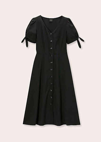 MADELEINE Midikleid "Sommerkleid Viskosekleid mit V-Ausschnitt, Kurzarm" günstig online kaufen