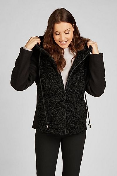 FUNK since 1776 Fellimitatjacke Kurzjacke im Curlylamm-Look mit Kapuze günstig online kaufen