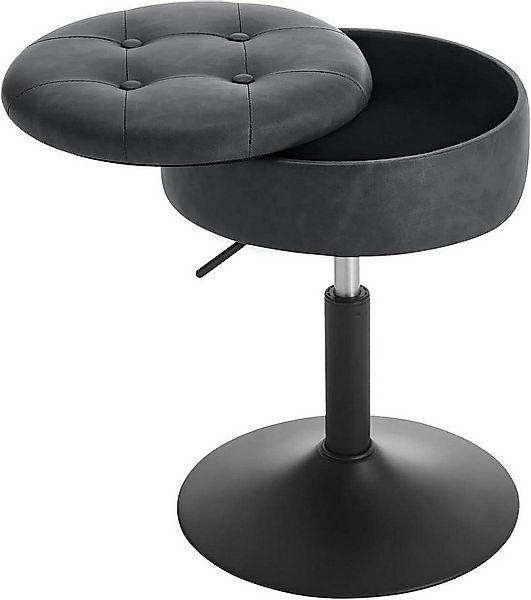 Woltu Drehhocker (1 St), Barhocker mit Stauraum drehbar höhenverstellbar günstig online kaufen