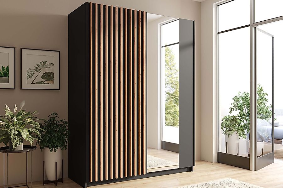 KONSIMO® Schwebetürenschrank CASTARI Kleiderschrank, mit dekorativen günstig online kaufen