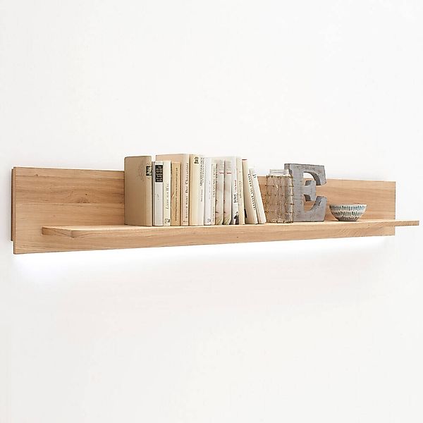 Wandboard in Asteiche Bianco massiv - SAMARA-05 B/H/T: 180/24/22cm günstig online kaufen