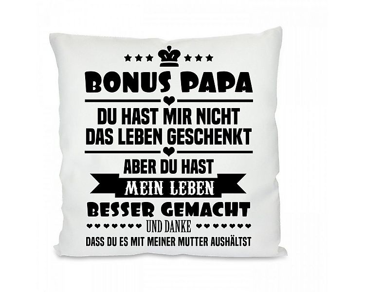 Herzbotschaft Dekokissen Kissen mit einseitigem Motiv Bonus Papa du hast mi günstig online kaufen