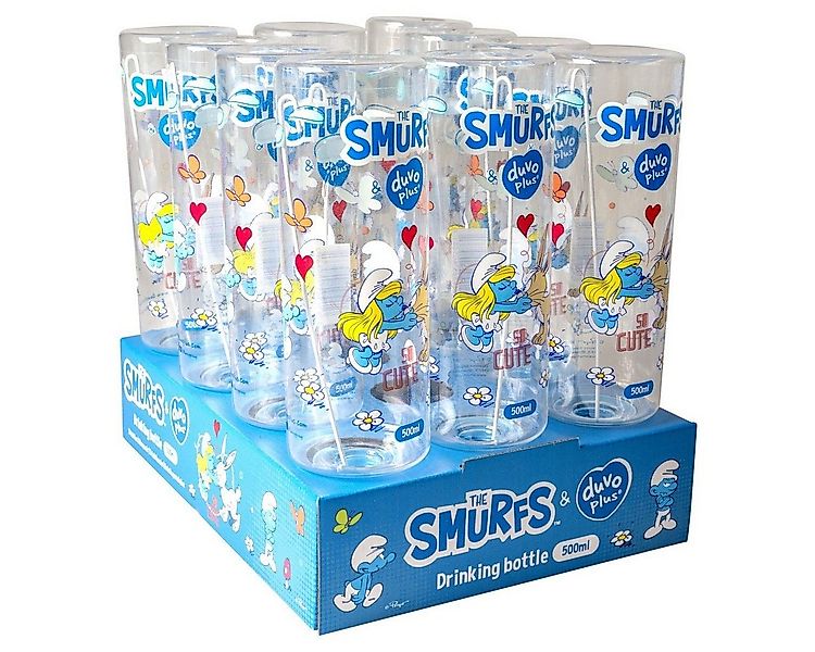 DUVO+ Wasserspender Trinkflasche Schlumpfine transparent 500 ml günstig online kaufen