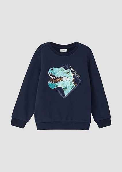 s.Oliver Sweatshirt Sweatshirt Sweatshirt mit Wendepailletten mit kuschelig günstig online kaufen